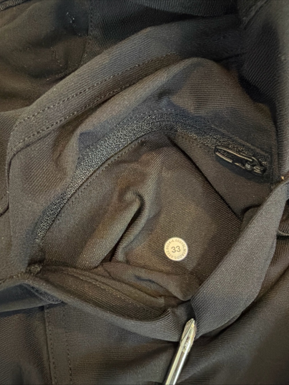 Lululemon ABC Pant Warpstreme Black Mens Size 33 x 30 5-Pocket M5ADDS - Picture 4 of 6